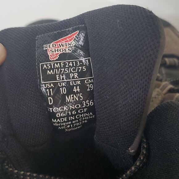 Red Wing Shoes TRUHIKER Men's 6-inch Waterproof CSA Safety Toe Hiker Boot Sz 11 - Picture 10 of 13